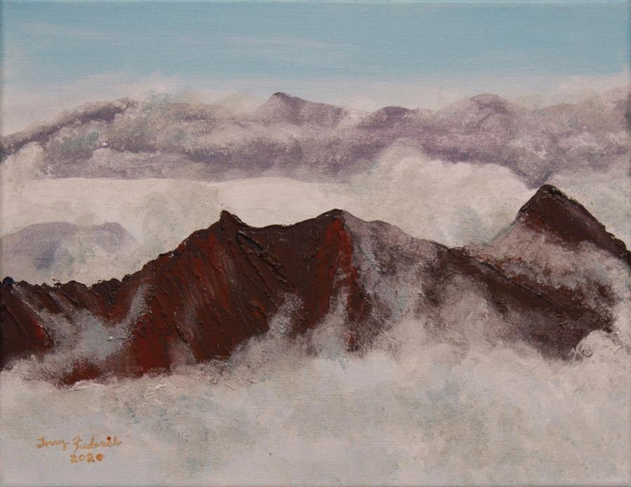 Mt. Hinman Painting by Terry Frederick