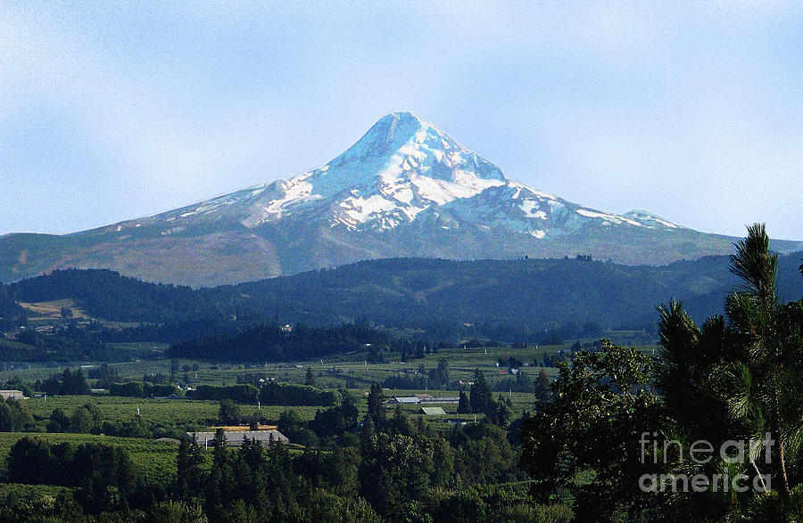 Mt Hood and the Hood River Valley Photograph by Charles Robinson
