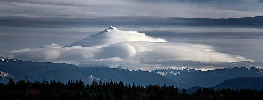 Mountain Photograph - Mt. Hood Covered by Rod Stroh