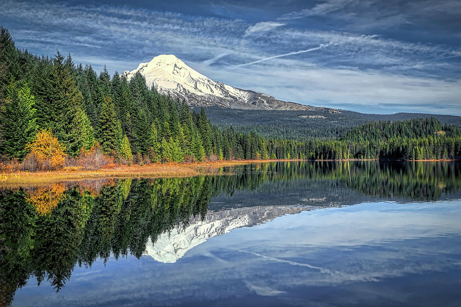 Mt Hood Reflections Photograph by Loyd Towe Photography