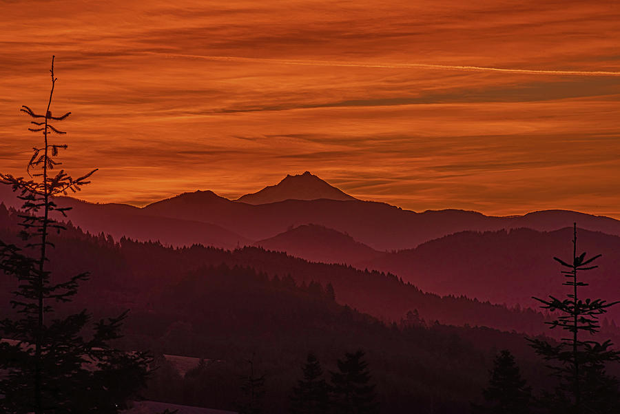 Mt Jefferson dawn... Photograph by Ulrich Burkhalter