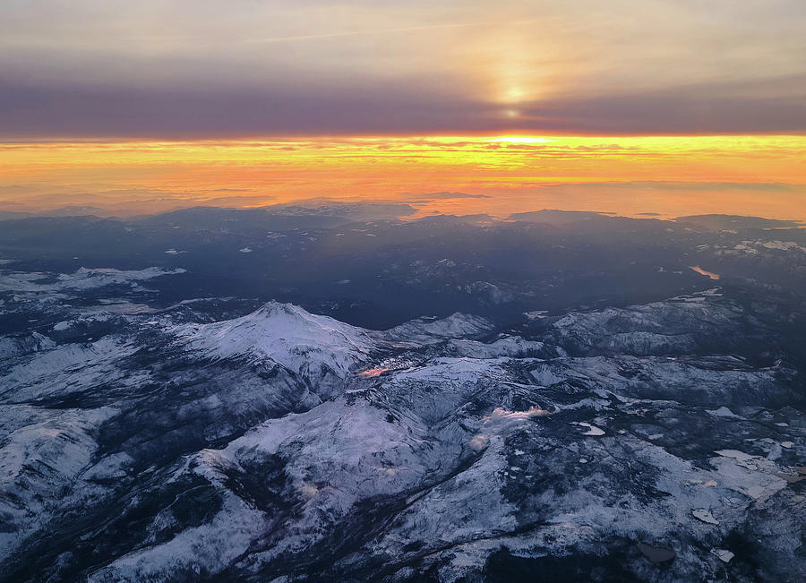 Mt. Jefferson from the Air Photograph by Jason Judd