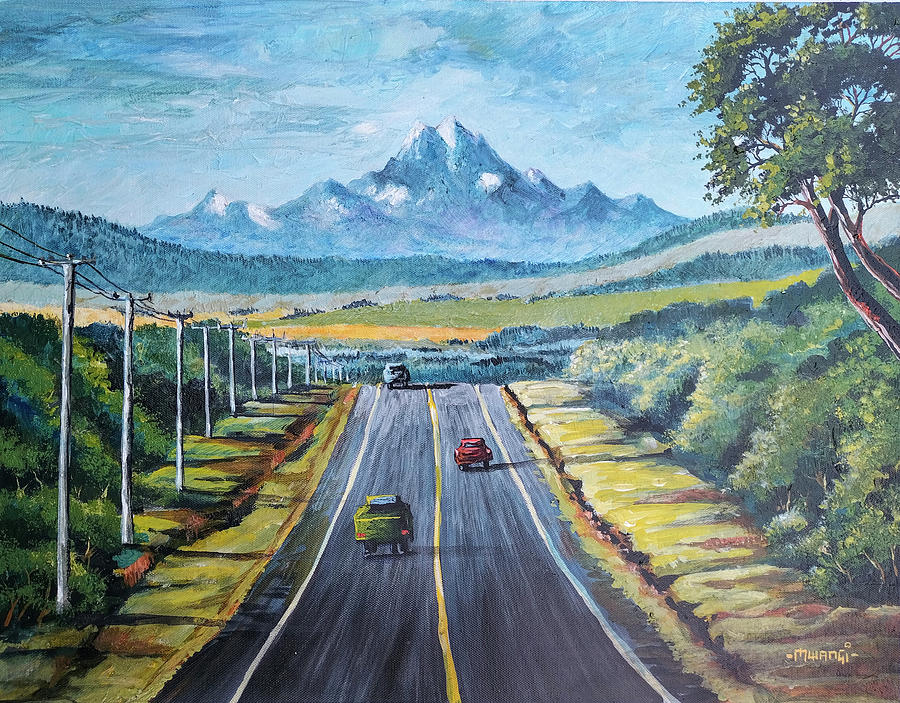 Mt Kenya from Timau Painting by Anthony Mwangi Fine Art America