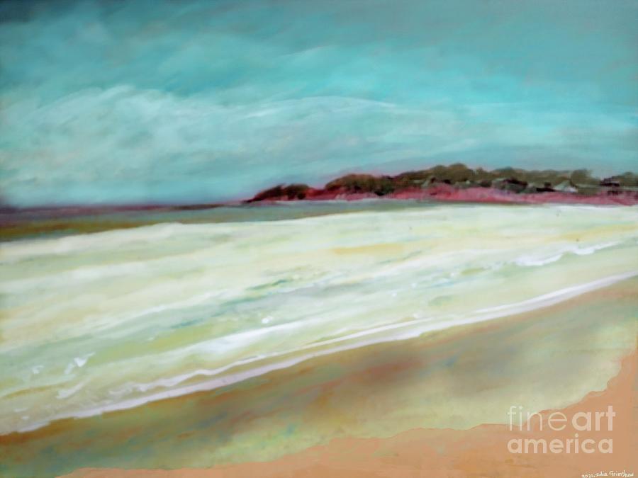 Mt Martha Beach day Painting by Julie Grimshaw