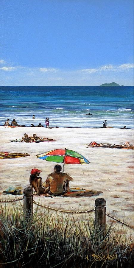 Mt Maunganui Beach 090209 Painting by Sylvia Kula