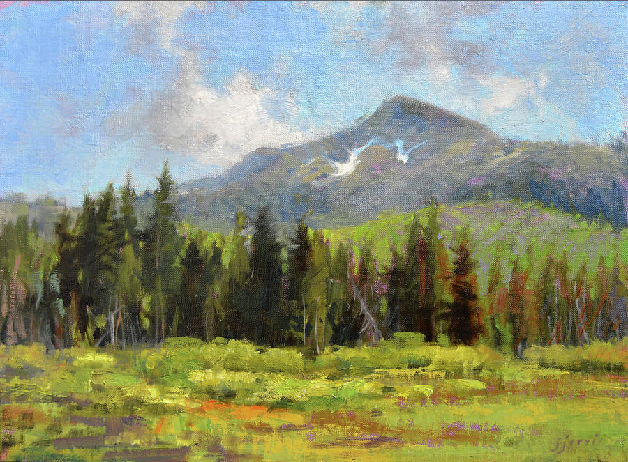 Tree Painting - Mt. Millicent by Susan N Jarvis