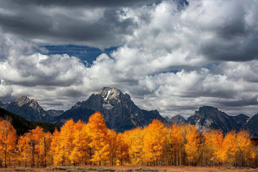 Mt Moran Falltime Photograph by Wes and Dotty Weber