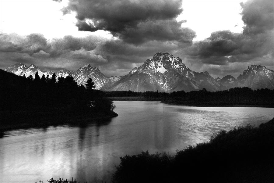 Mt. Moran - Grand Tetons - Black - White Photograph by Richard Norman ...