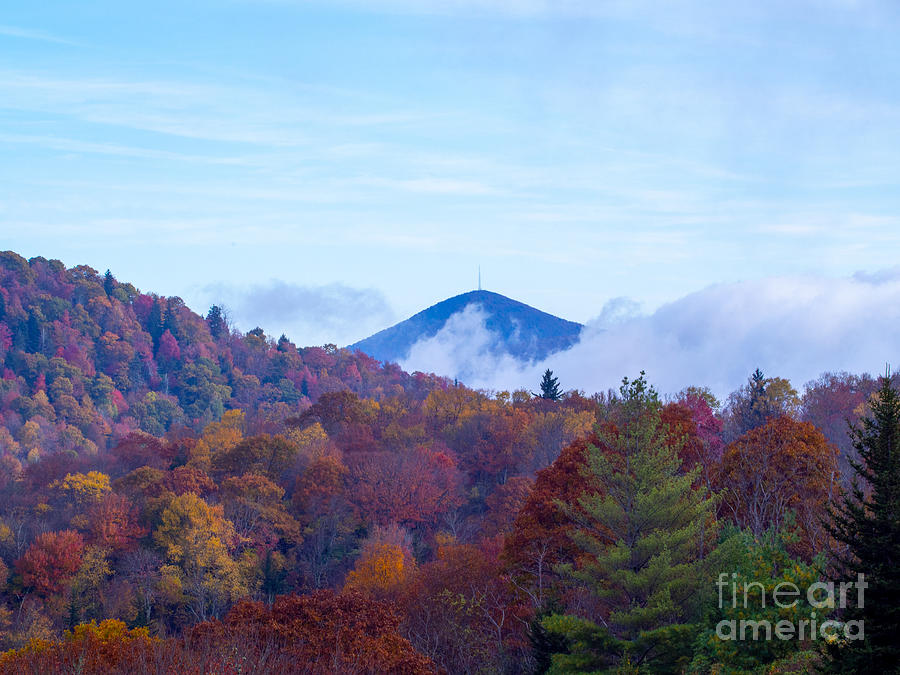 Mt. Pisgah on a Fall Day Along the Blue Ridge Parkway Photograph by L Bosco