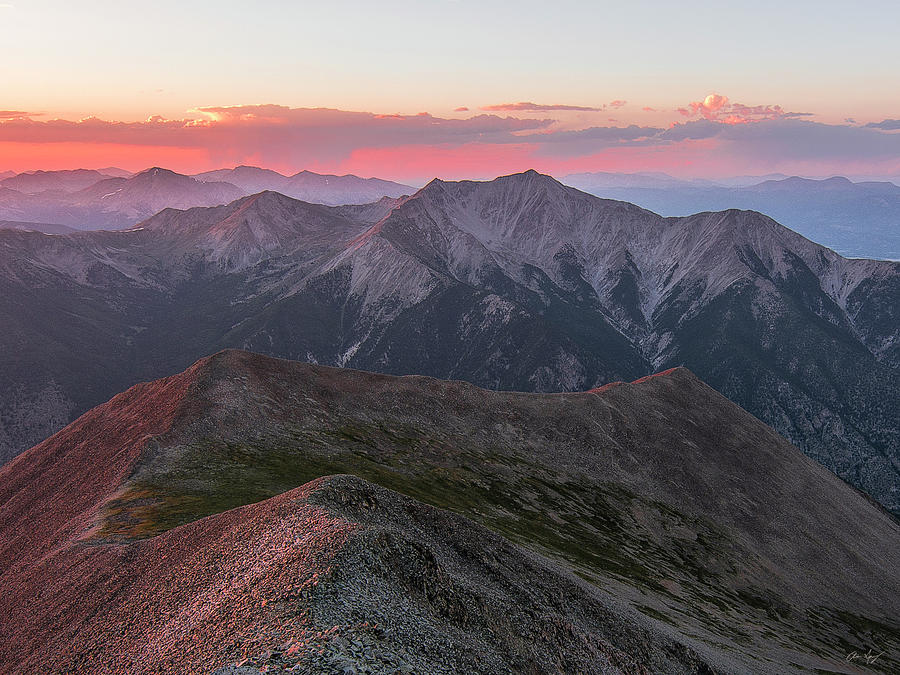 Mt. Princeton Sunset 2 Photograph by Aaron Spong