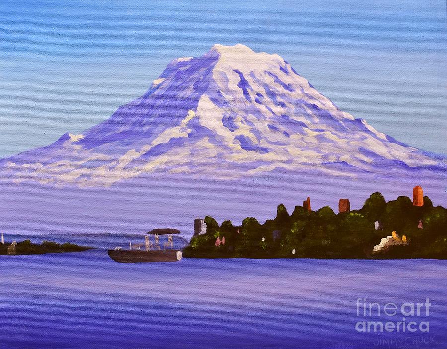 Mt. Rainier Painting by Jimmy Chuck Smith