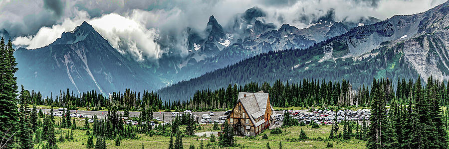 Mt Rainier Panorama Photograph by Bob Slitzan