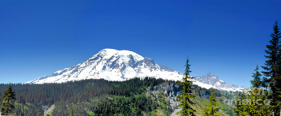 Mt Rainier Panorama Photograph by Scott Cameron
