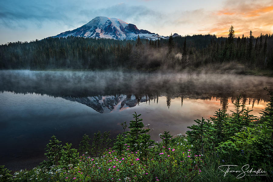 Mt Rainier Reflection Lake - LIMITED EDITION prints by Thomas Schoeller Photography Photograph by TS Photo