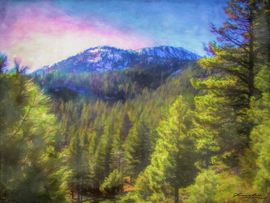 Mt Rose Nevada Digital Art by Frank Lee