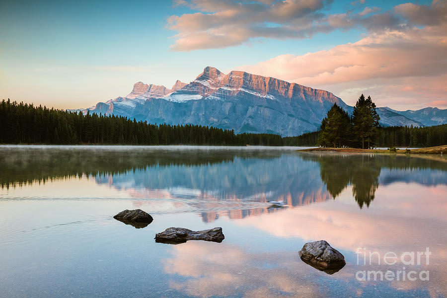 Mt Rundle and Two Jack lake Photograph by Matteo Colombo