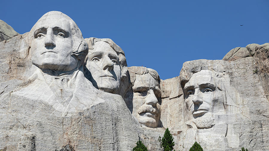 Mt. Rushmore with Climbers Photograph by Nicholas McCabe | Fine Art America