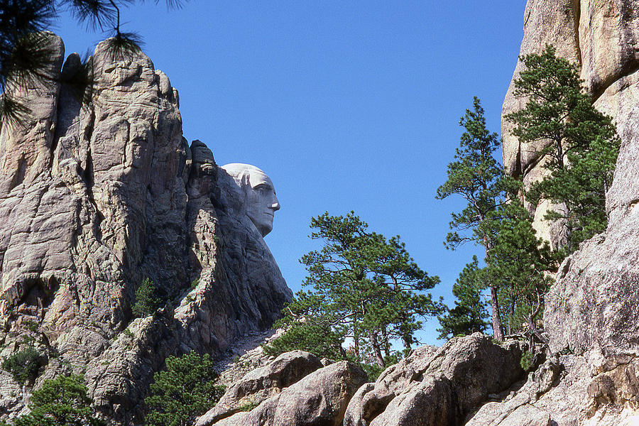 Mt Rushmore from the Side Photograph by Mike McGlothlen