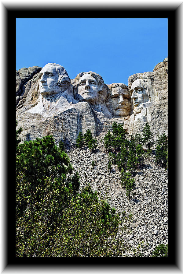 Mt. Rushmore Sculptures Photograph by Richard Risely