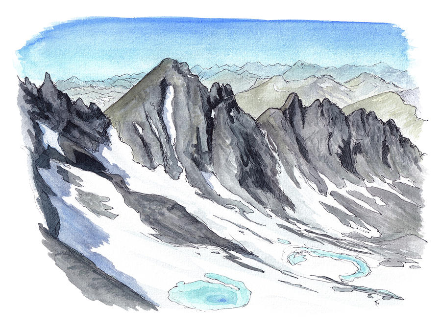 Mt Shrimpton Painting by Tom Napper