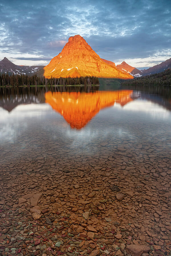 Mt Sinopah - Two Medicine Lake Photograph by Photos By Thom - Fine Art ...