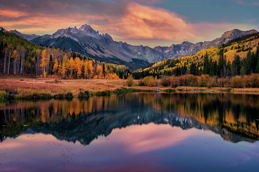 Mt. Sneffels in Fall Photograph by David Soldano