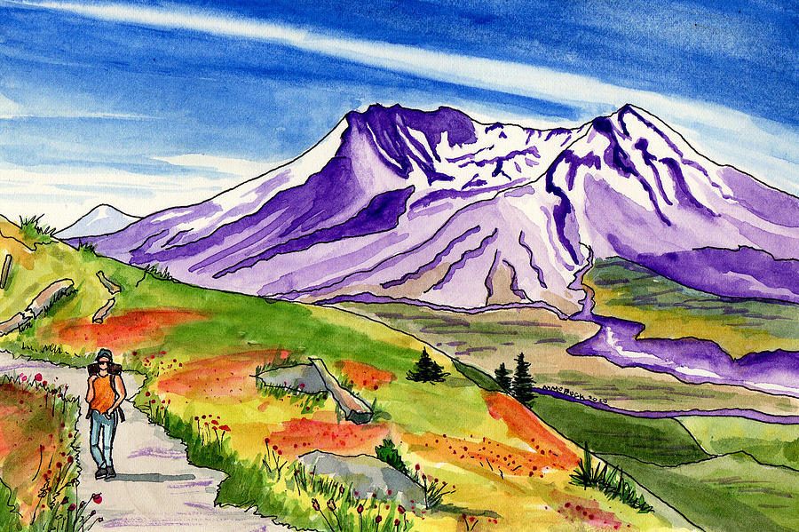 Mt. St. Helens Forty Years Later Mixed Media
