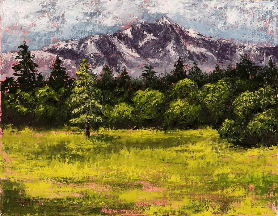 Mt Tallac Lake Tahoe Painting by Darice Machel McGuire