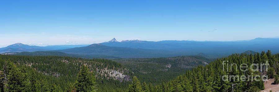 Mt Thielsen Panorama Photograph by Michael Ver Sprill