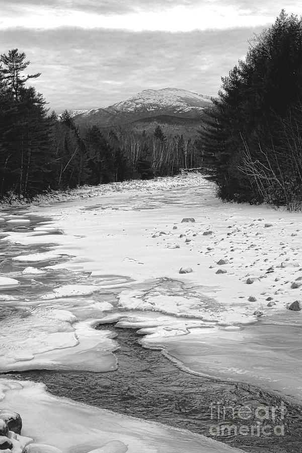 Mt Washington and Peabody River in Winter Photograph by Olivier Le Queinec