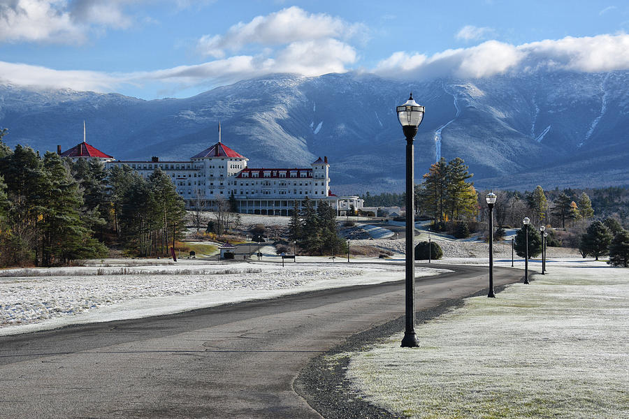 Mt Washington Omni Hotel First Snow Photograph by Tricia Marchlik