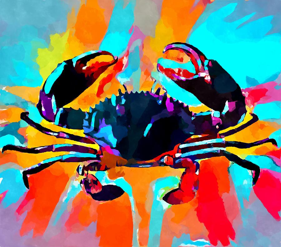 Mud Crab Painting by Chris Butler