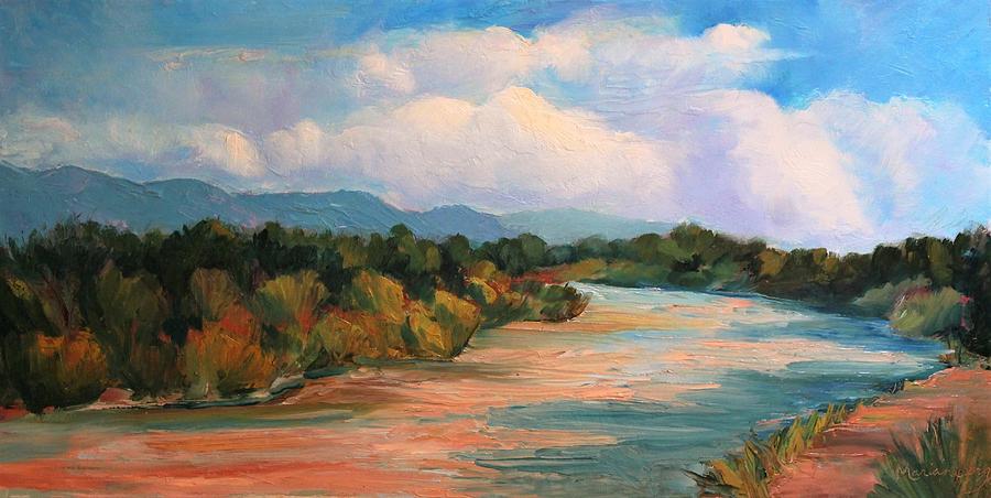 Muddy River after the Rain Painting by Marian Berg