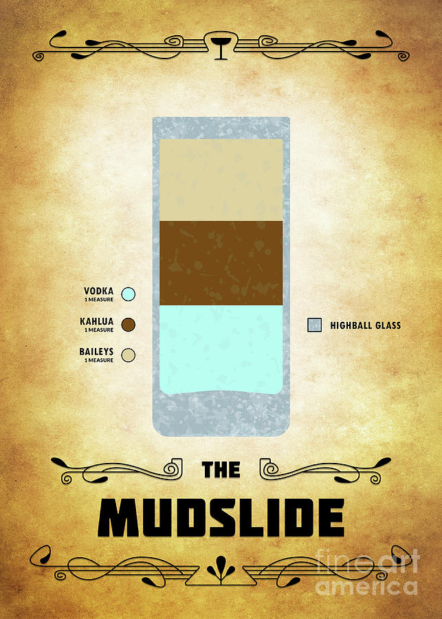 Mudslide Cocktail - Classic Digital Art by Bo Kev