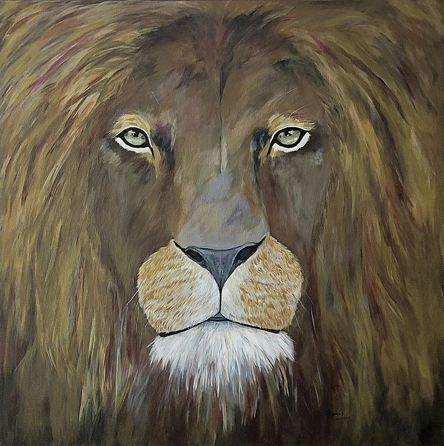 Mufasa Painting by Sally Latimer Jones - Fine Art America