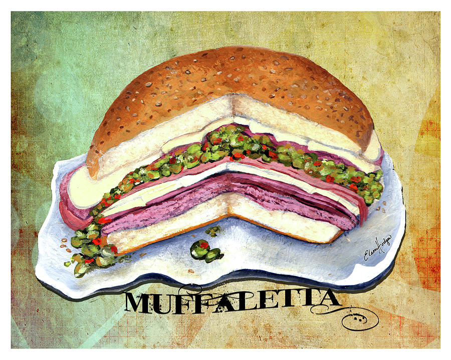 Muffaletta Sandwich Painting