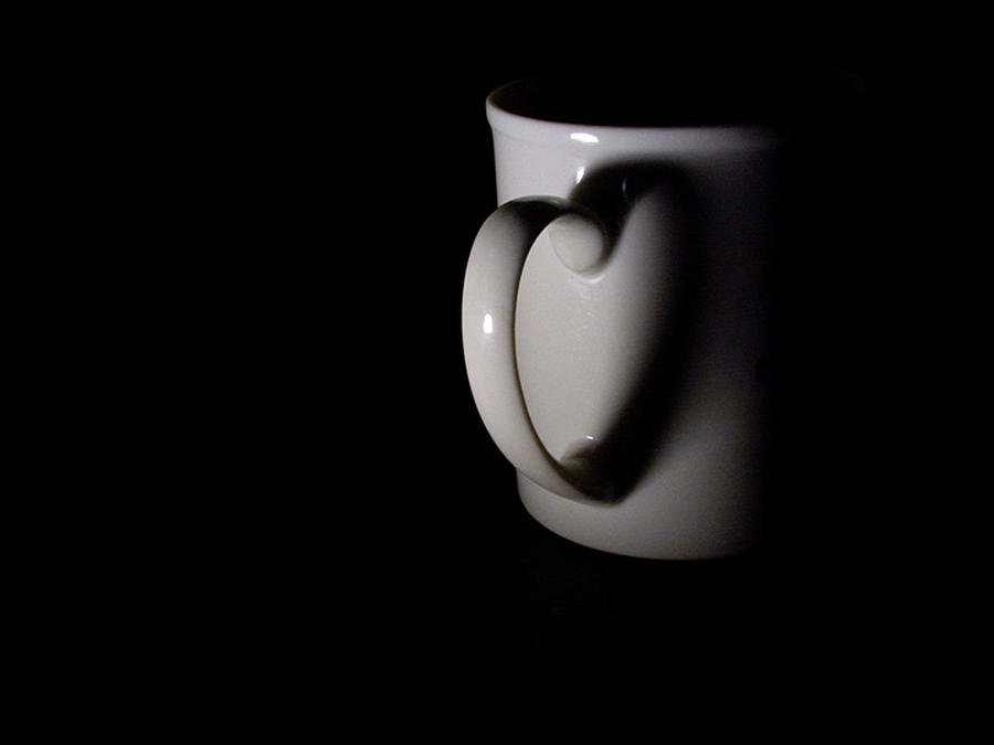 Mug on black background  Photograph by Abu19m