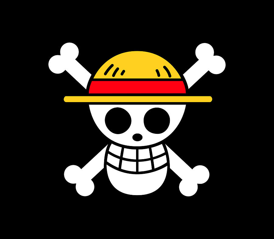 Mugiwara - Jolly roger - one piece Drawing by Alexia Chapuis - Pixels Merch