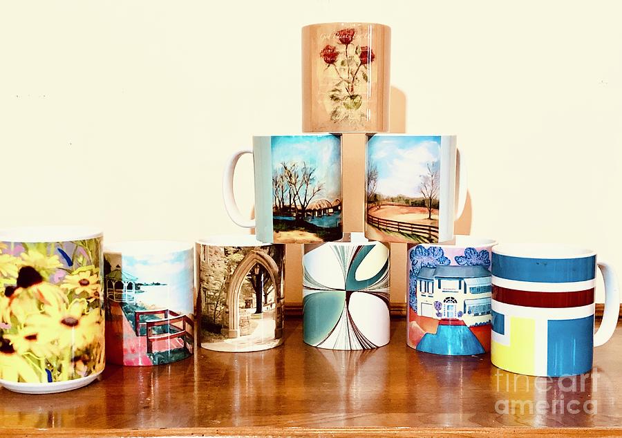 Mugs that Inspire Me Photograph by Karen Francis