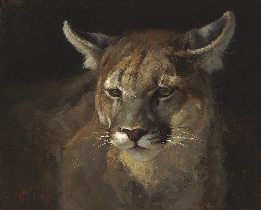 Wildlife Painting - Mugshot by Greg Beecham