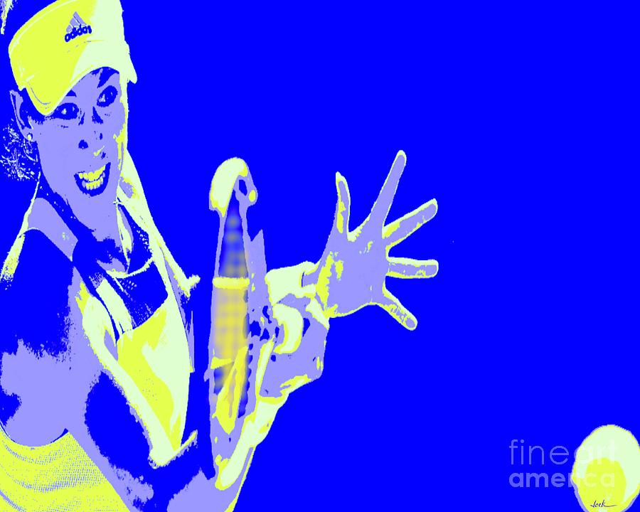 Australian Open Painting - Muguruza Australia 2020 by Jack Bunds Australian Open Painting - Muguruza Australia 2020 by Jack Bunds