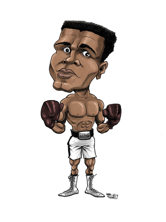 Muhamad Ali Drawing by Mike Scott