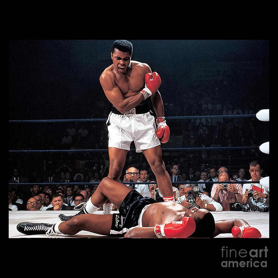 Muhammad Ali brutally knocked out Sonny Liston Painting by Tina Maisie ...