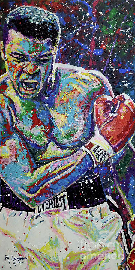 Muhammad Ali Painting by Maria Arango