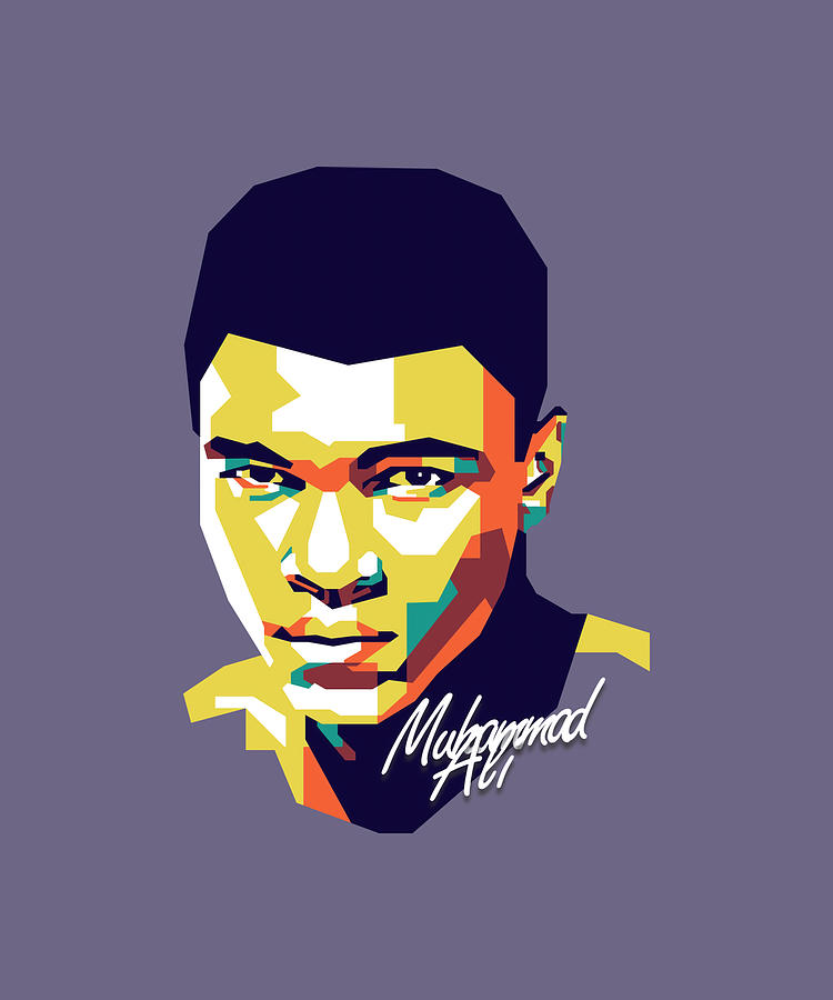 Muhammad Ali On Humor Tumblr Painting By Max Davis - Fine Art America