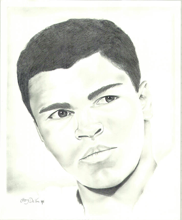 Muhammed Ali Drawing by Rosney DeVore Prints - Fine Art America