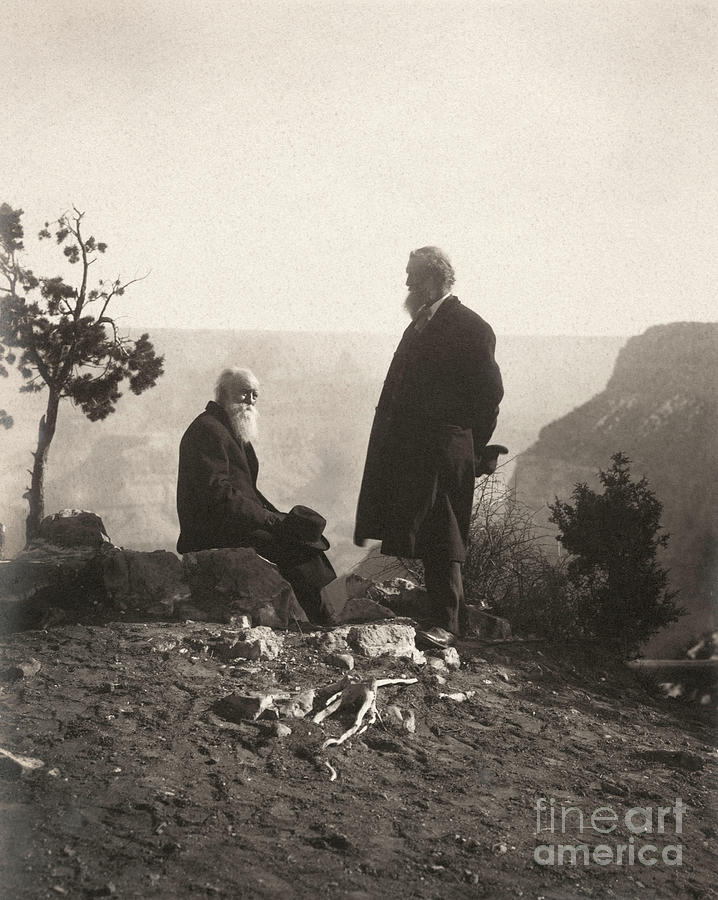 Muir And Burroughs, 1909 Photograph by Carl Everton Moon