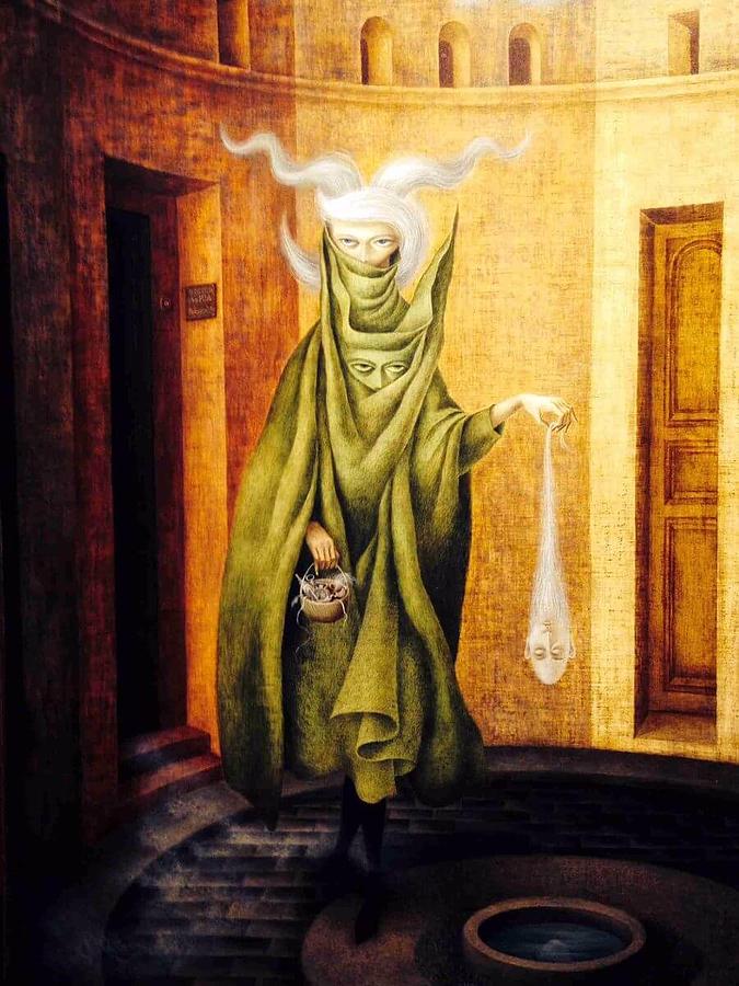 Mujer Saliendo Del Psicoanalista 1960 Painting By Remedios Varo   Mujer Saliendo Del Psicoanalista 1960 Remedios Varo 