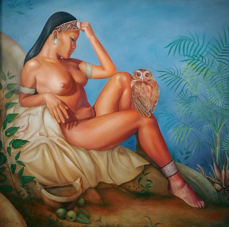 Mujer Tania Painting by Alejandra Baiz