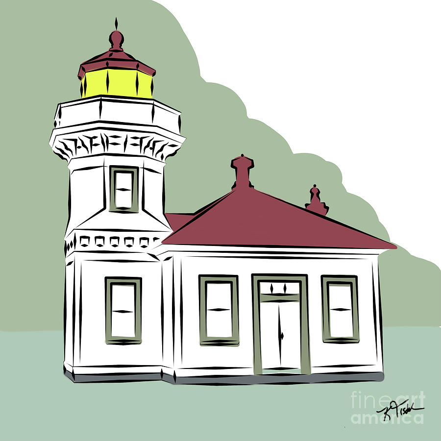 Mukilteo Lighthouse Digital Art by Kirt Tisdale